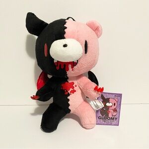 Gloomy Bear × Corpse Plush Mori Chack & Corpse Husband Plush NWT 10” Black Pink